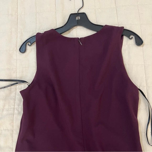 Tahari Purple Dress Feathers and Rhinestones Size 6 - Picture 5 of 10